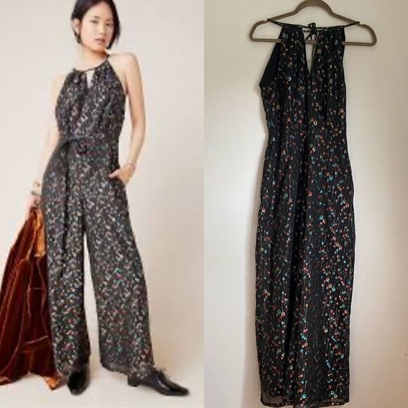ANTHROPOLOGIE Edita Halter Jumpsuit by Eva Franco - Picture 1 of 4